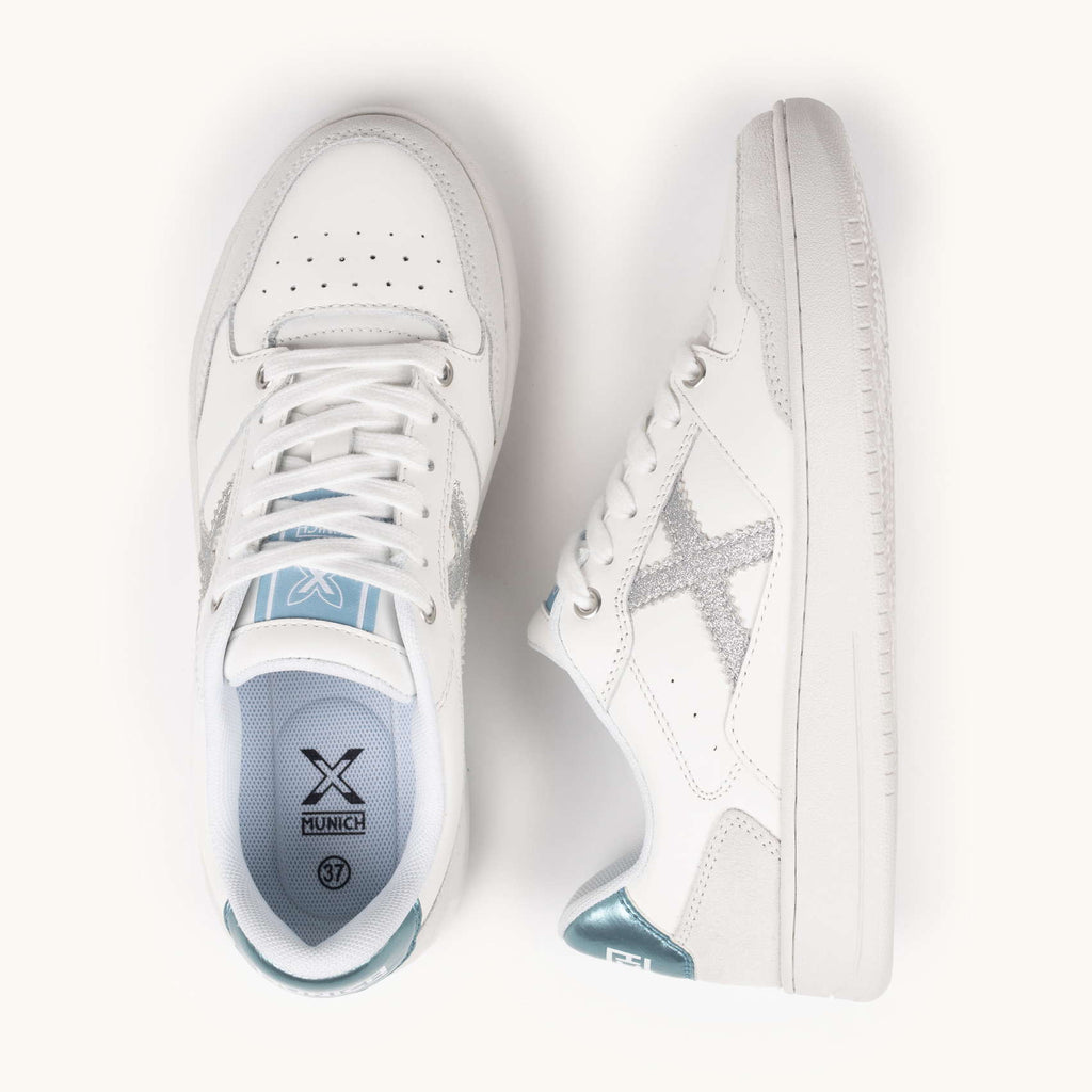 Munich - Sneaker in pelle Legit 8908111 retro Azzurro