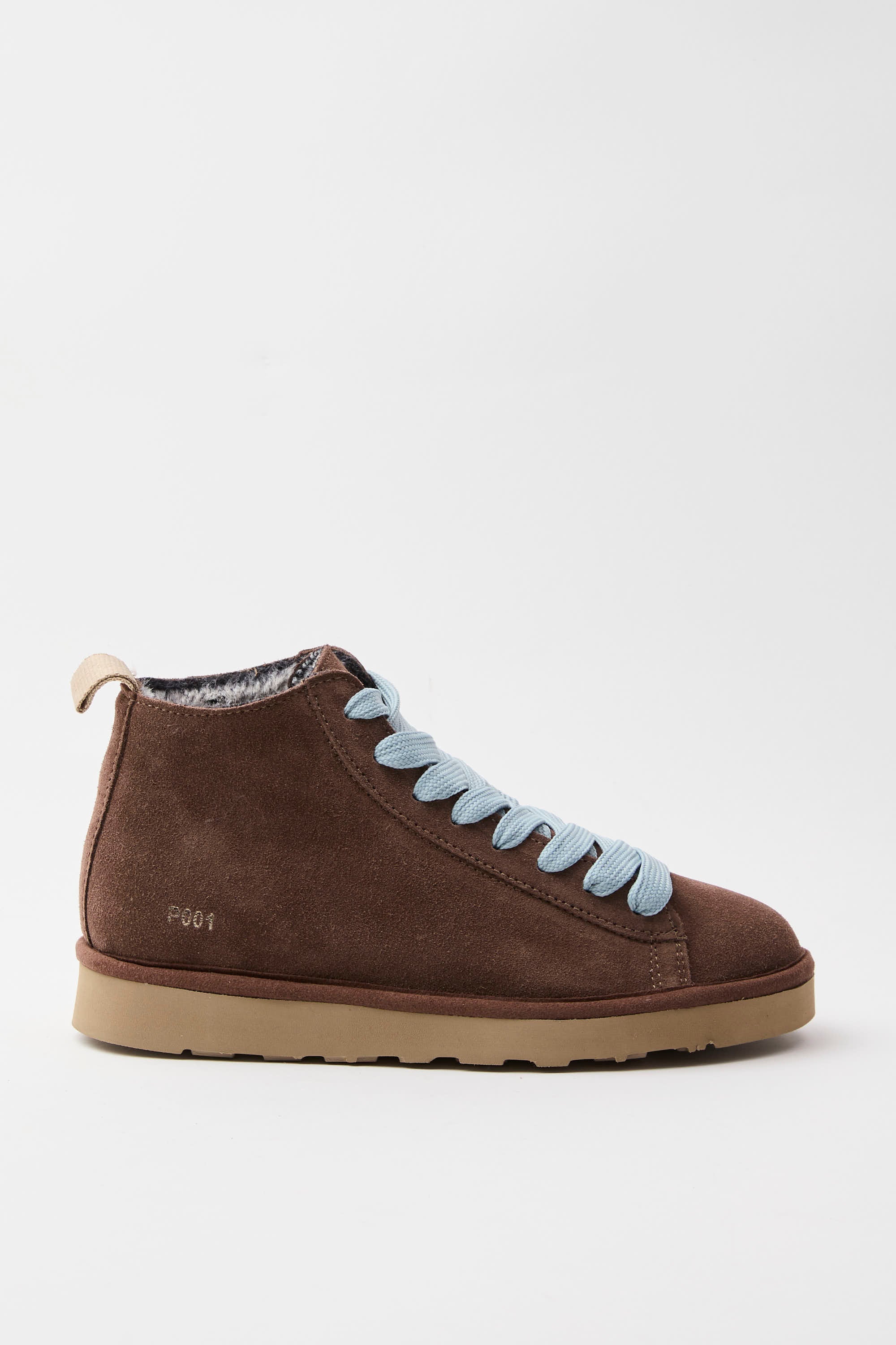 Panchic - Ankle Boot Suede col. Brown/Azure