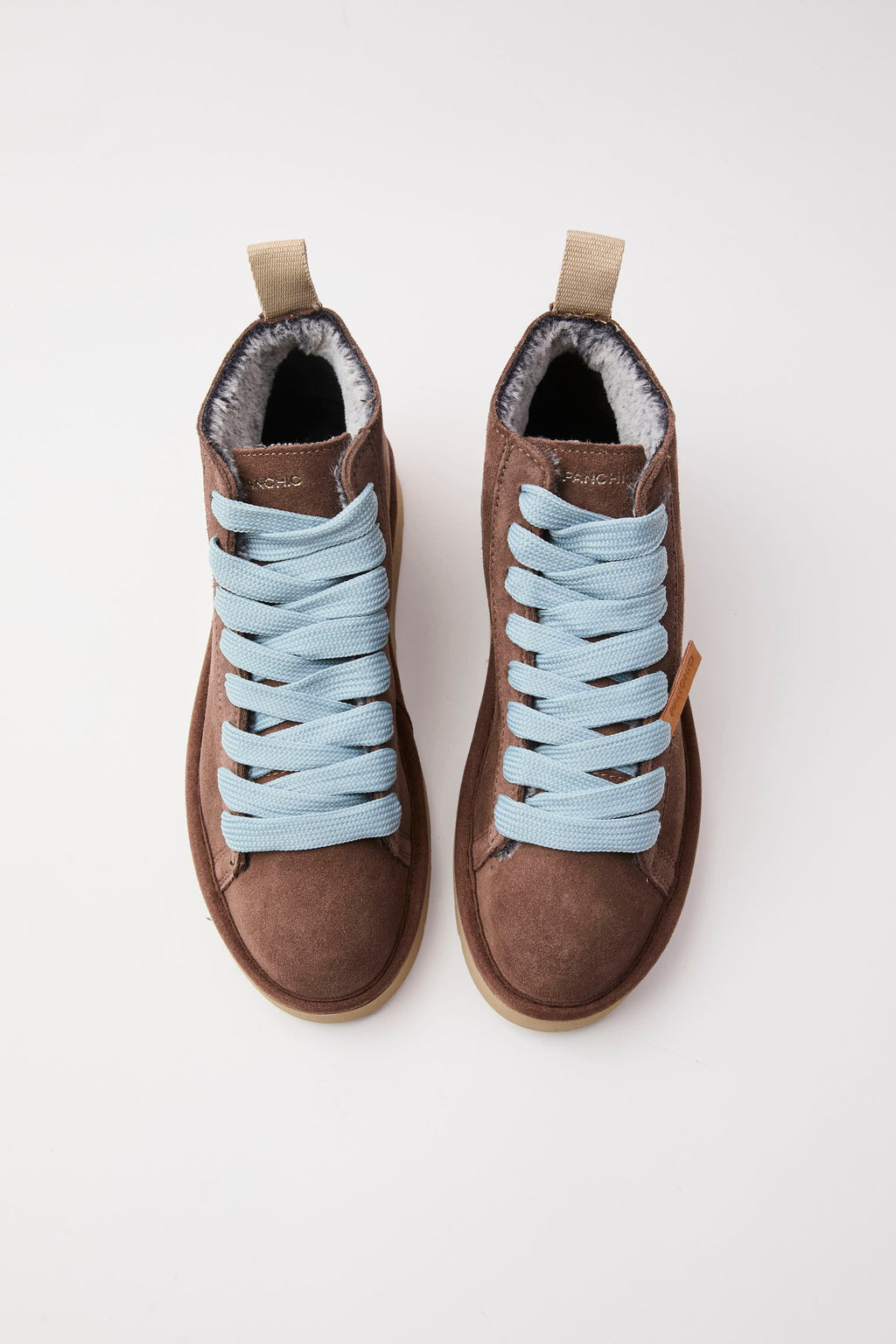 Panchic - Ankle Boot Suede col. Brown/Azure