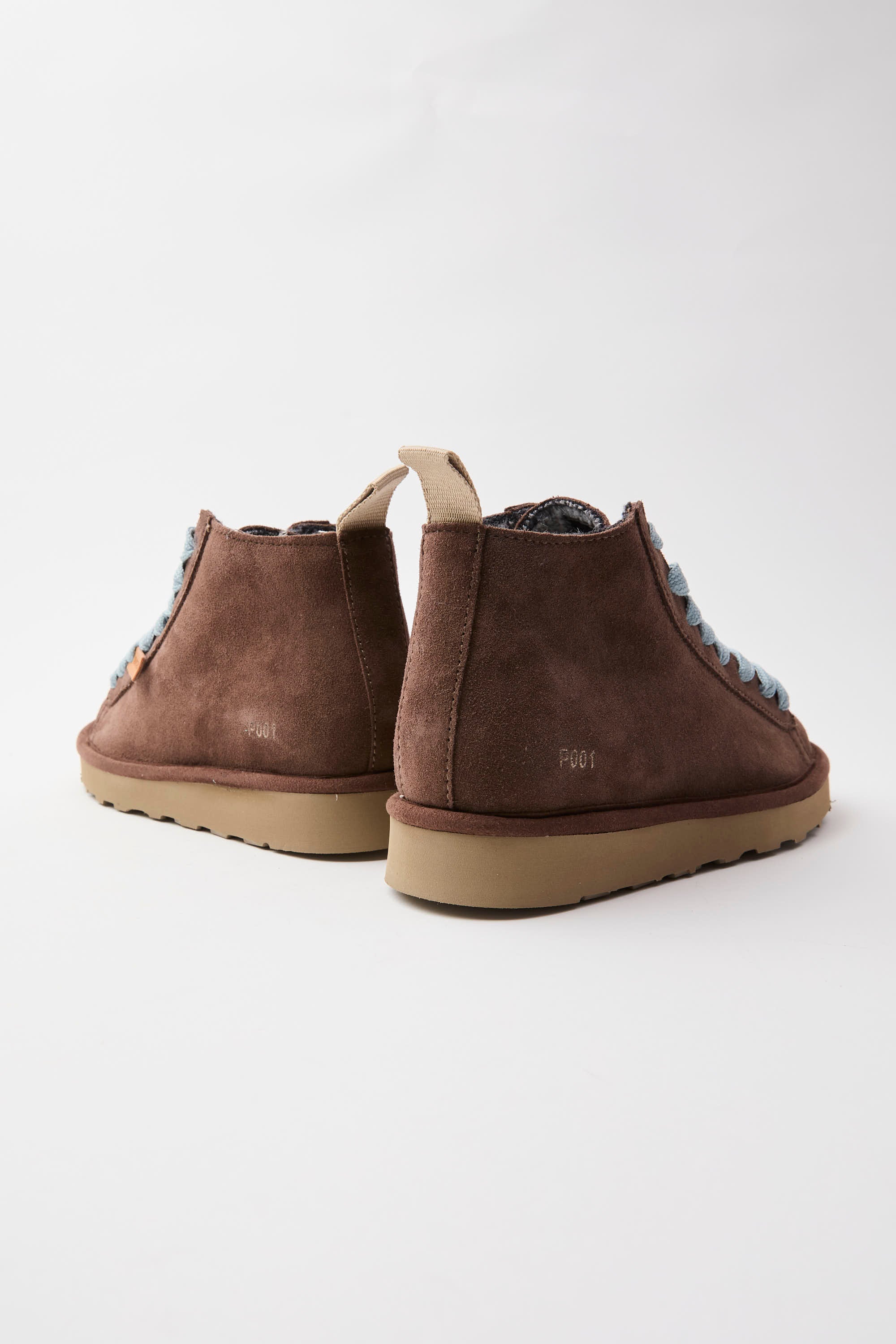 Panchic - Ankle Boot Suede col. Brown/Azure