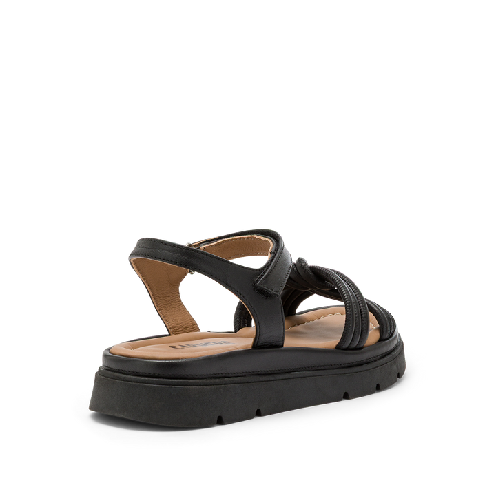 Carmens - Sandalo AA55305 - tomaia con intreccio- col. Nero