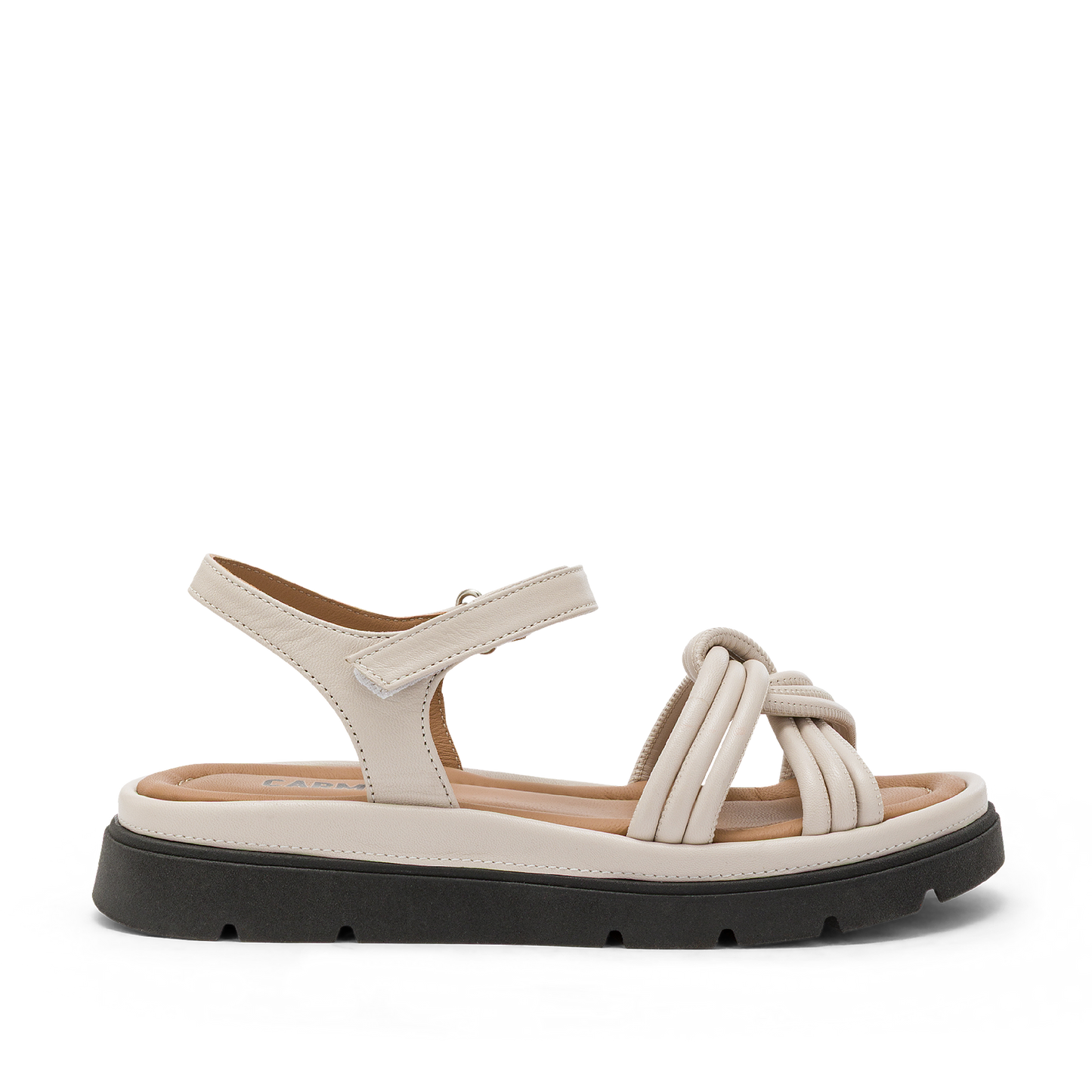 Carmens - Sandalo AA55305 - tomaia con intreccio- col. Nature