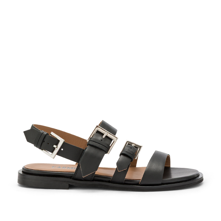 Carmens - sandali con fibbie laterali - AA5323 col. Nero ETOILE BUCKLES NEW