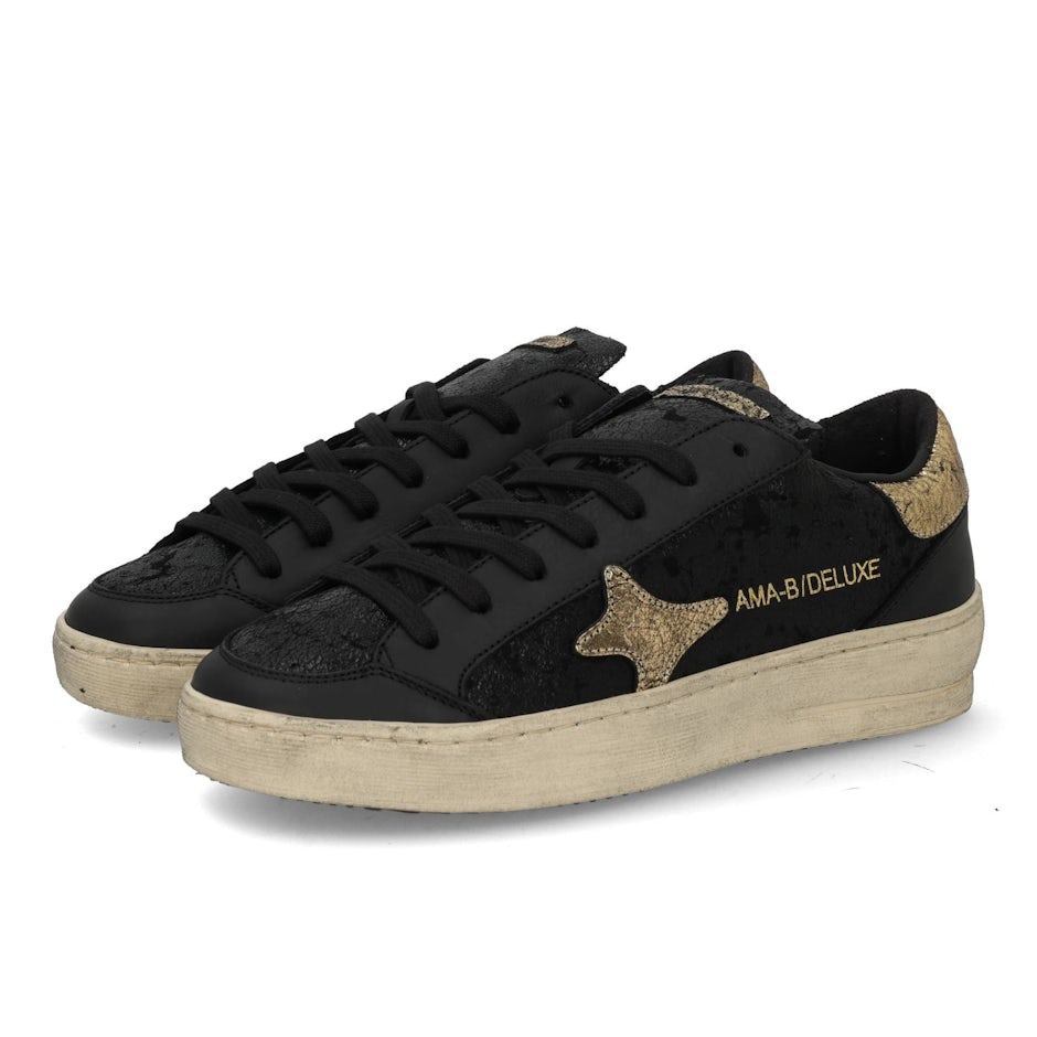 Ama Brand - Sneaker 4344 Slam in pelle col. Nero