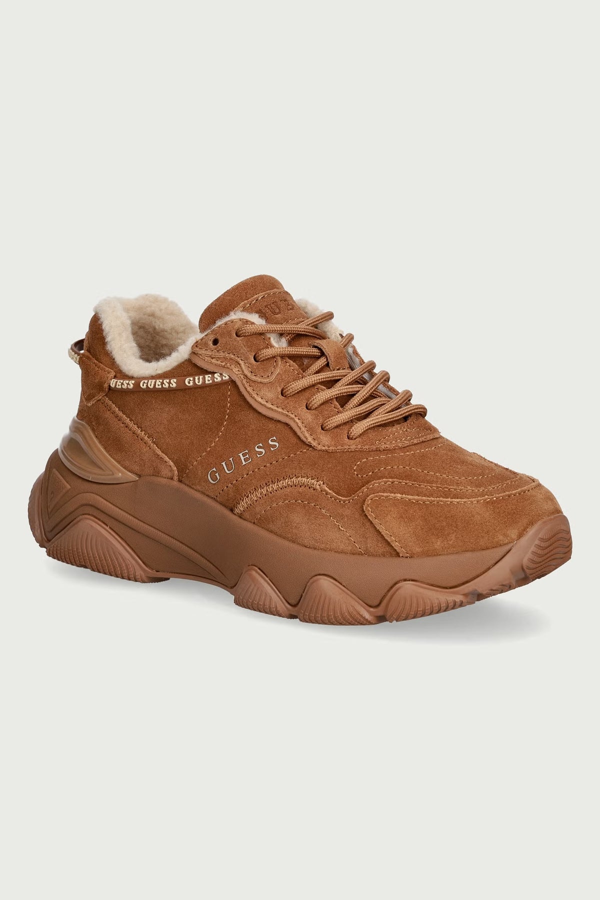 Guess - Sneaker in pelle interno ecopelliccia MICOLA3