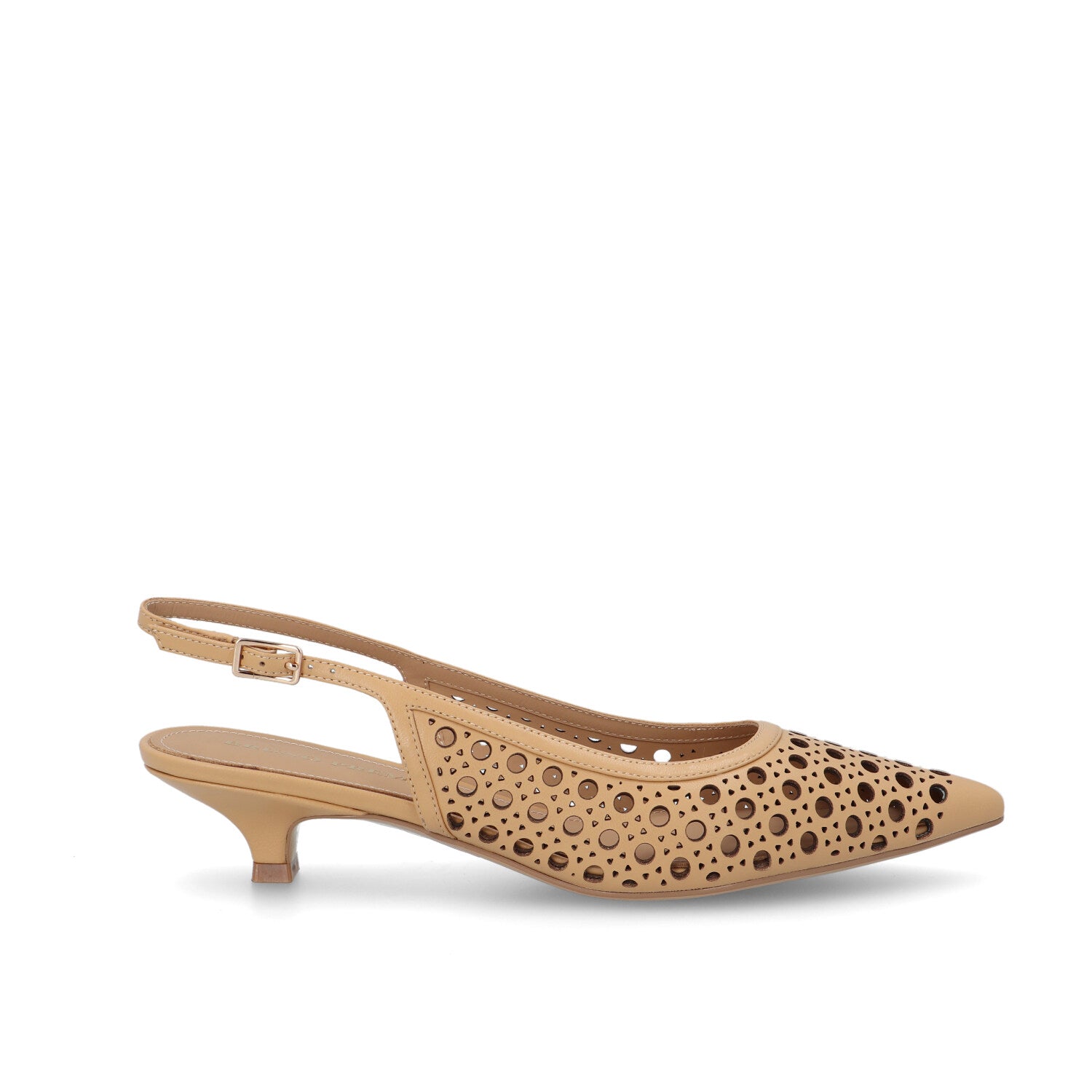 Bruno Premi - Slingback in pelle traforata col. Almond