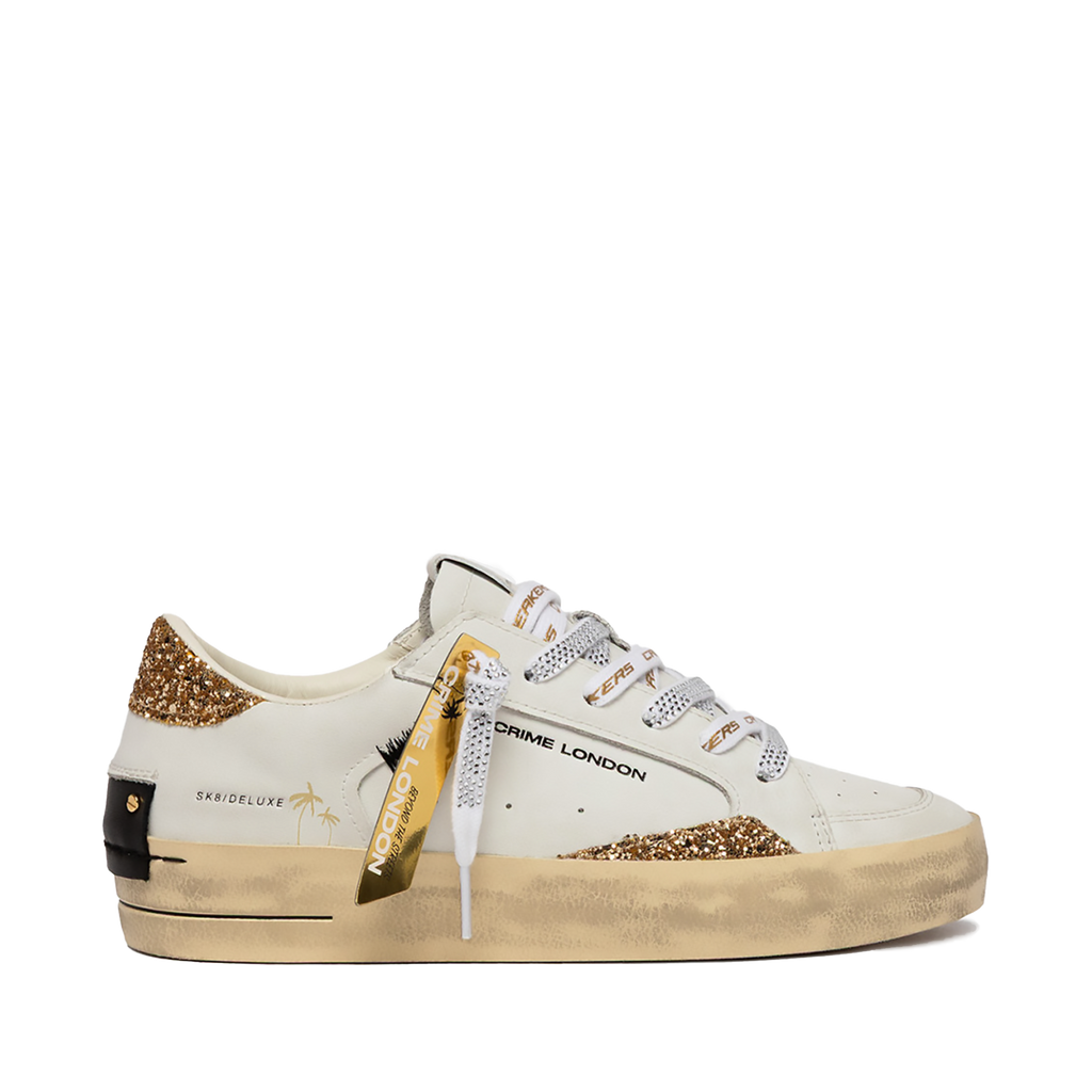Crime London - Sneakers Donna Sk8 Deluxe Always Shining Strass