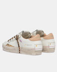 Crime London - Sneakers Donna Sk8 Deluxe Savage White
