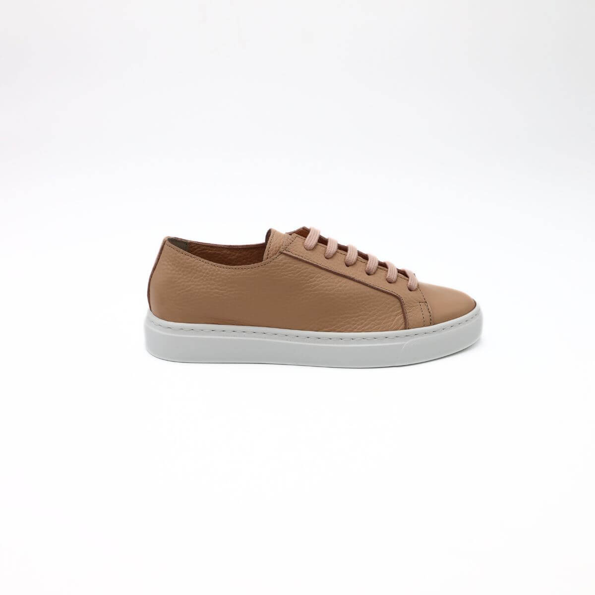 Franco Fedele – Nudefarbener Damen-Sneaker aus Hirschleder