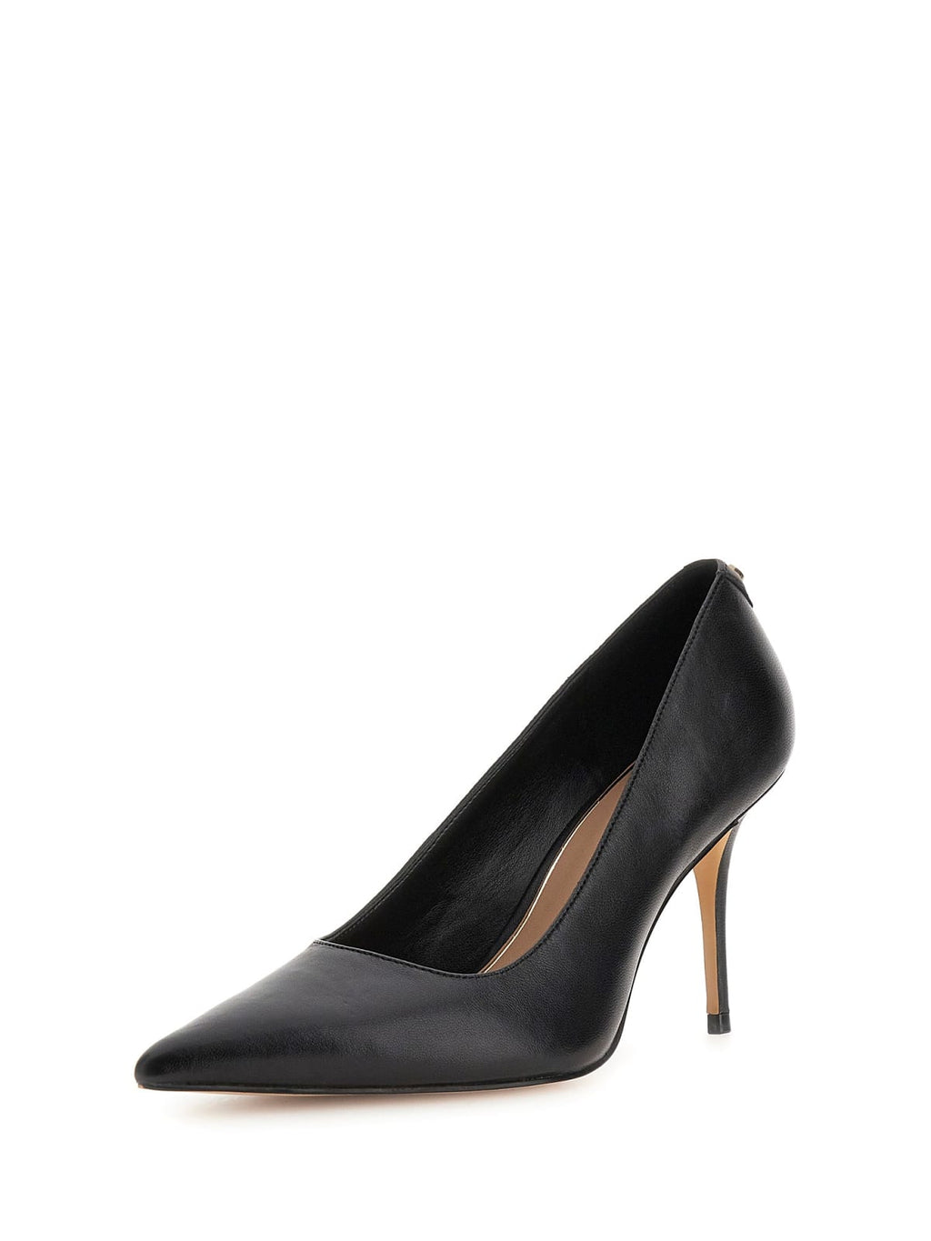 Guess - Decolleté in pelle Prindy FLFPRNLEA08 col. Nero