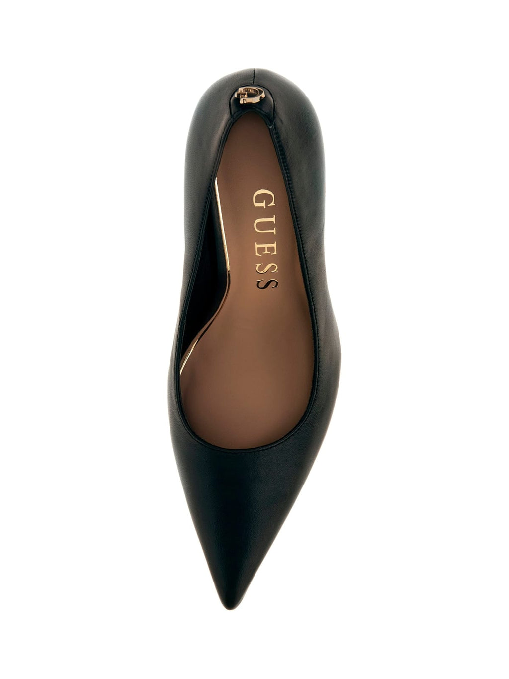 Guess - Decolleté in pelle Prindy FLFPRNLEA08 col. Nero