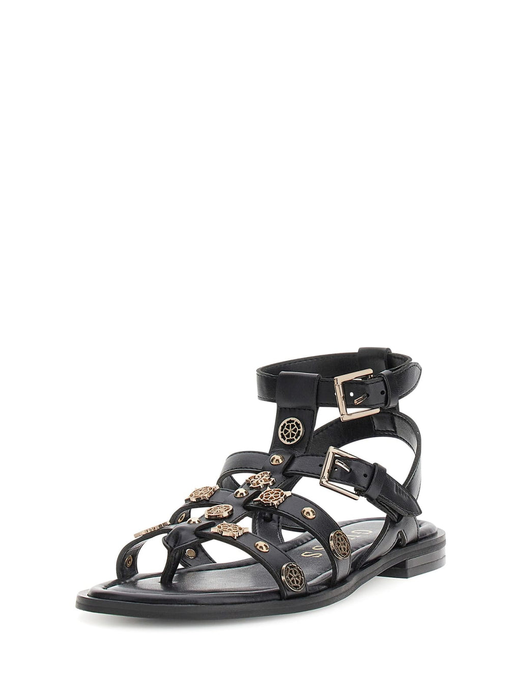 Guess - Sandalo in pelle YAZZA2 FLJYZZ PEL03 col. Nero