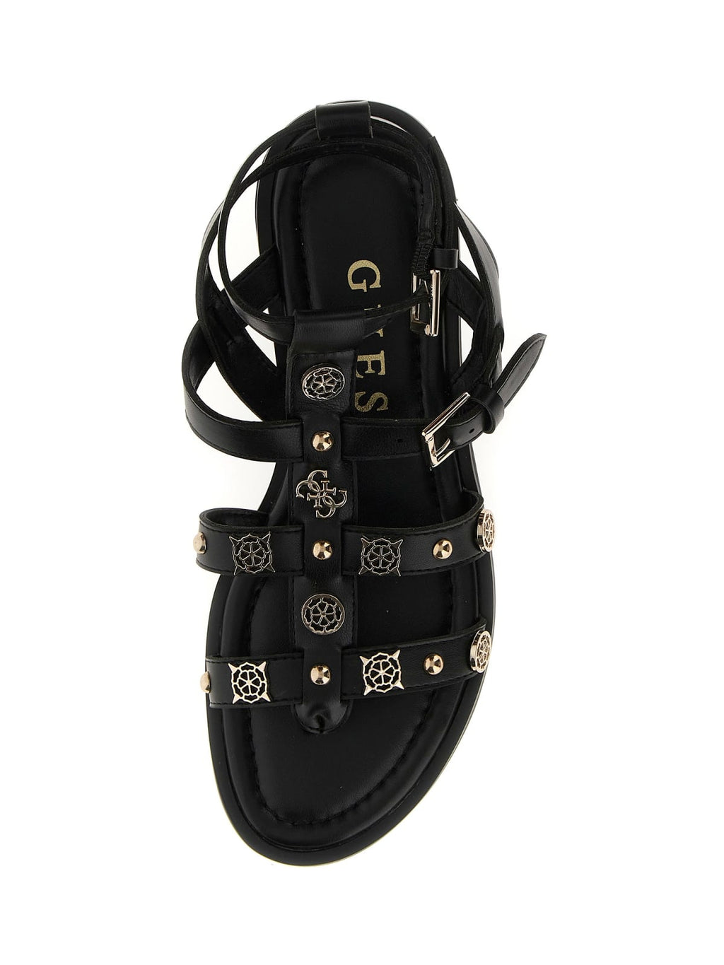 Guess - Sandalo in pelle YAZZA2 FLJYZZ PEL03 col. Nero