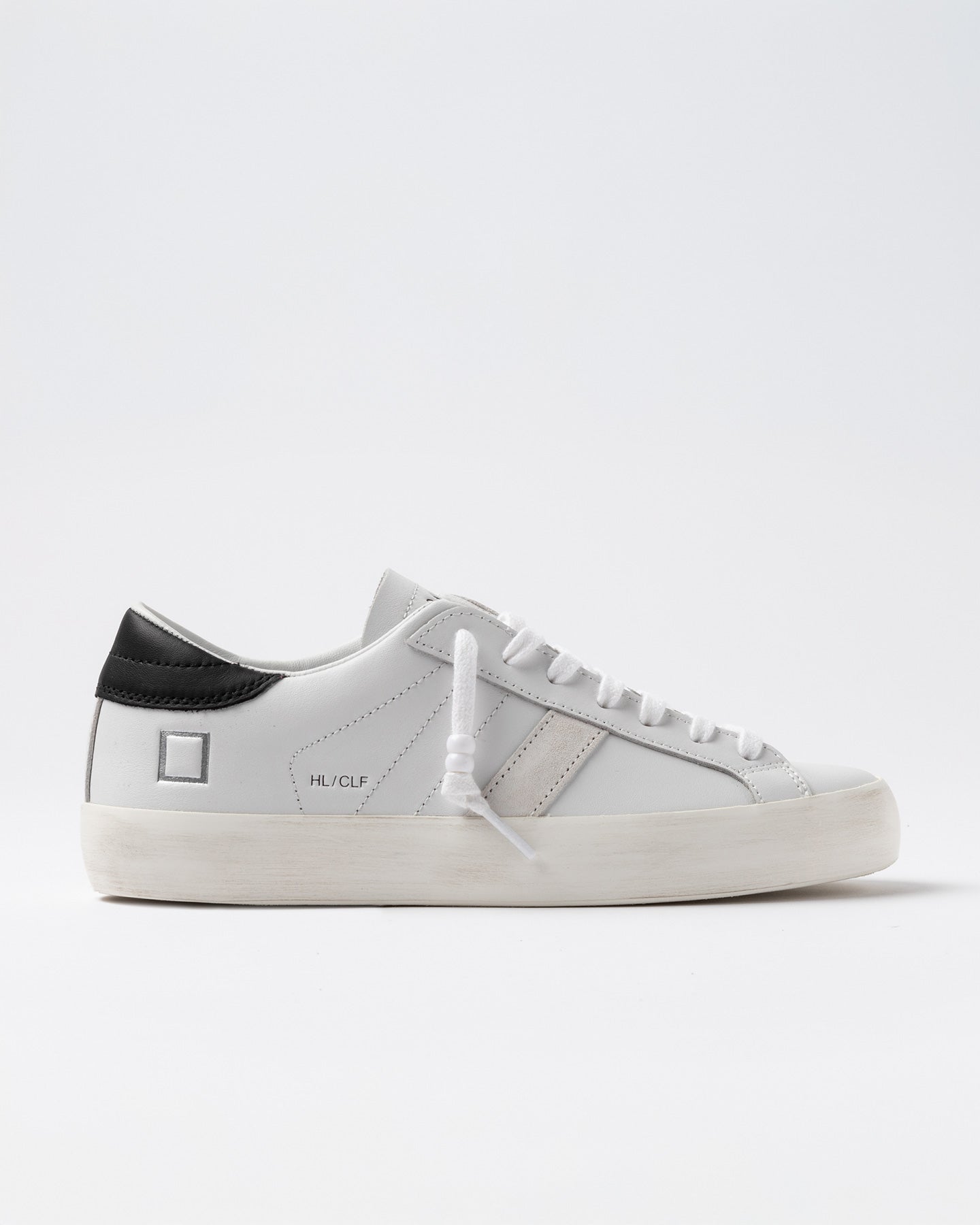 D.A.T.E. Sneaker Hill Low Calf White - Black