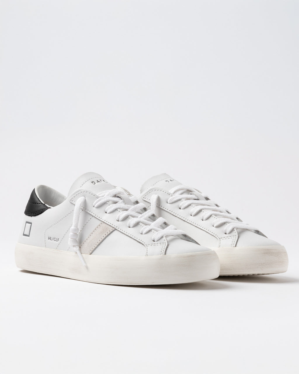 D.A.T.E. Sneaker Hill Low Calf White - Black