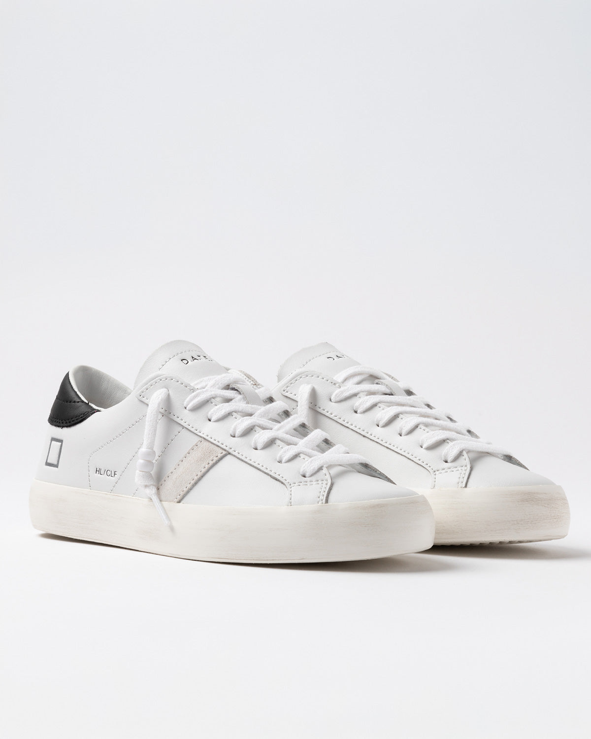 D.A.T.E. Sneaker Hill Low Calf White - Black