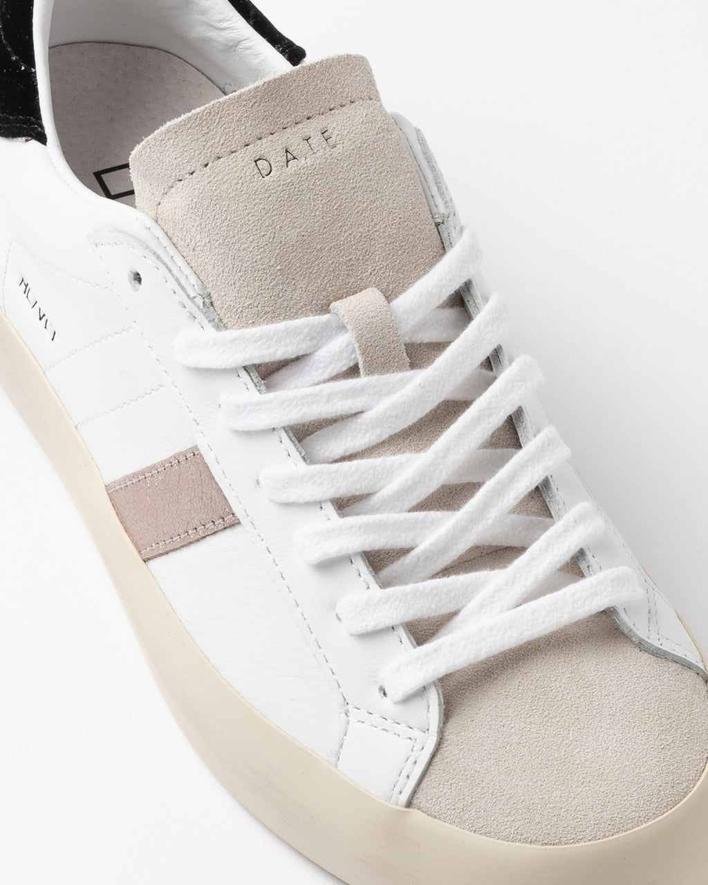 D.A.T.E. Sneaker Hill Low Shiny White-Black