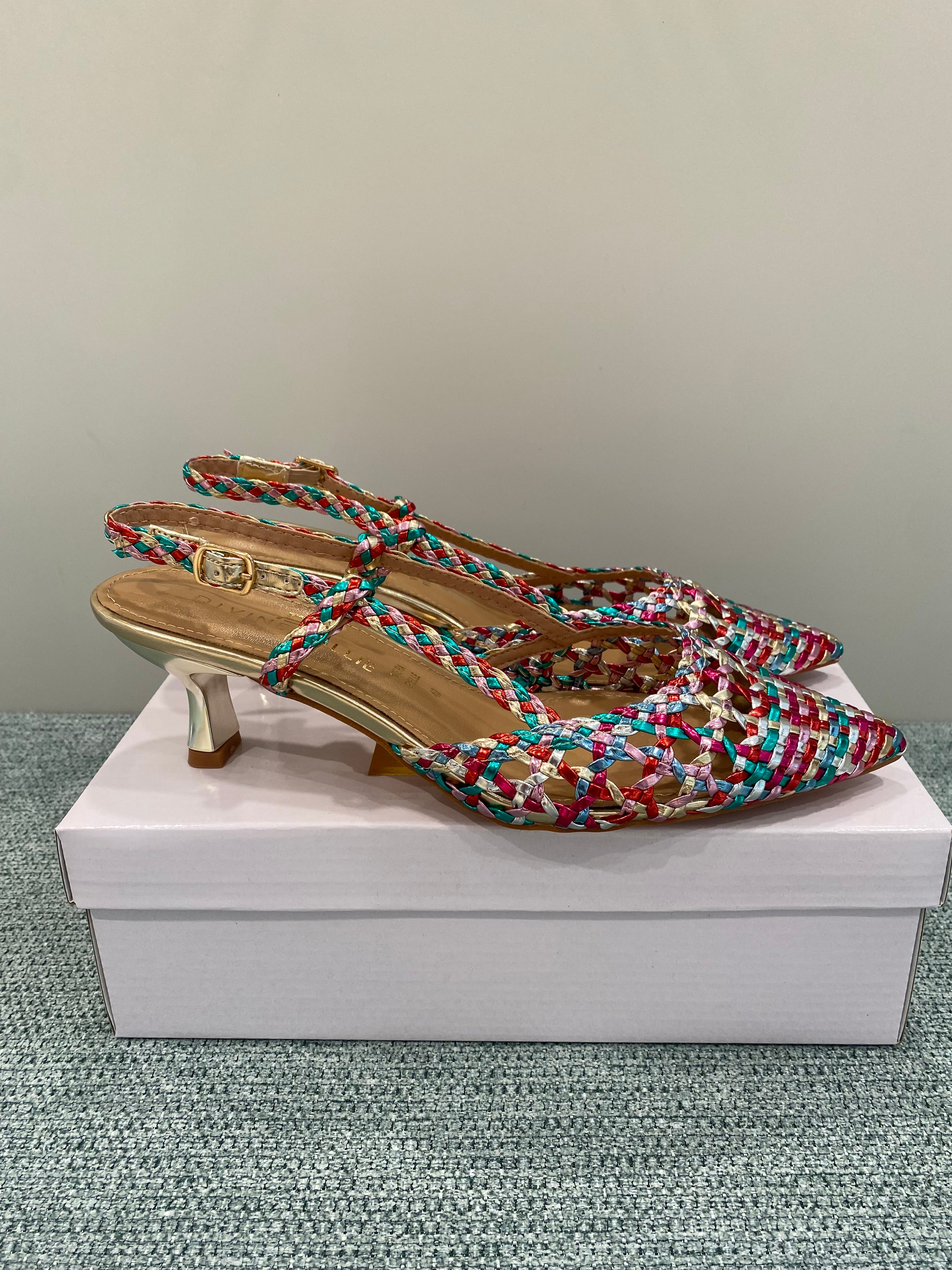 Divine Follie - Slingback intreccio Multicolor