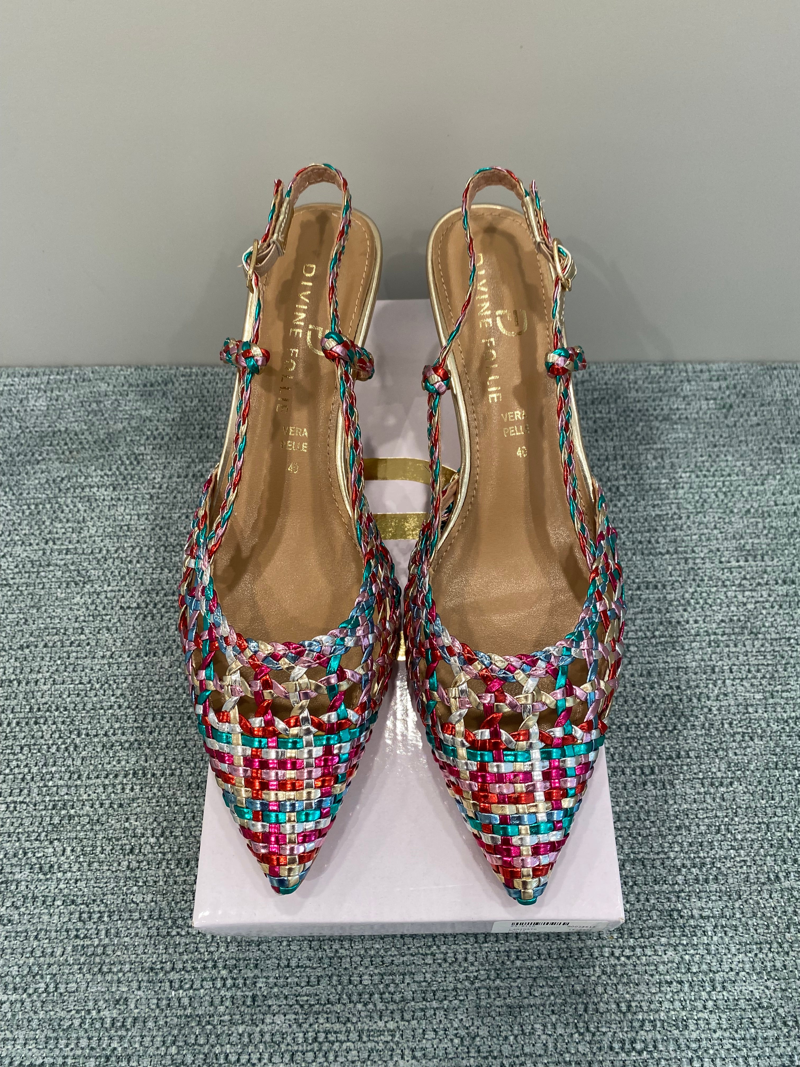 Divine Follie - Slingback intreccio Multicolor