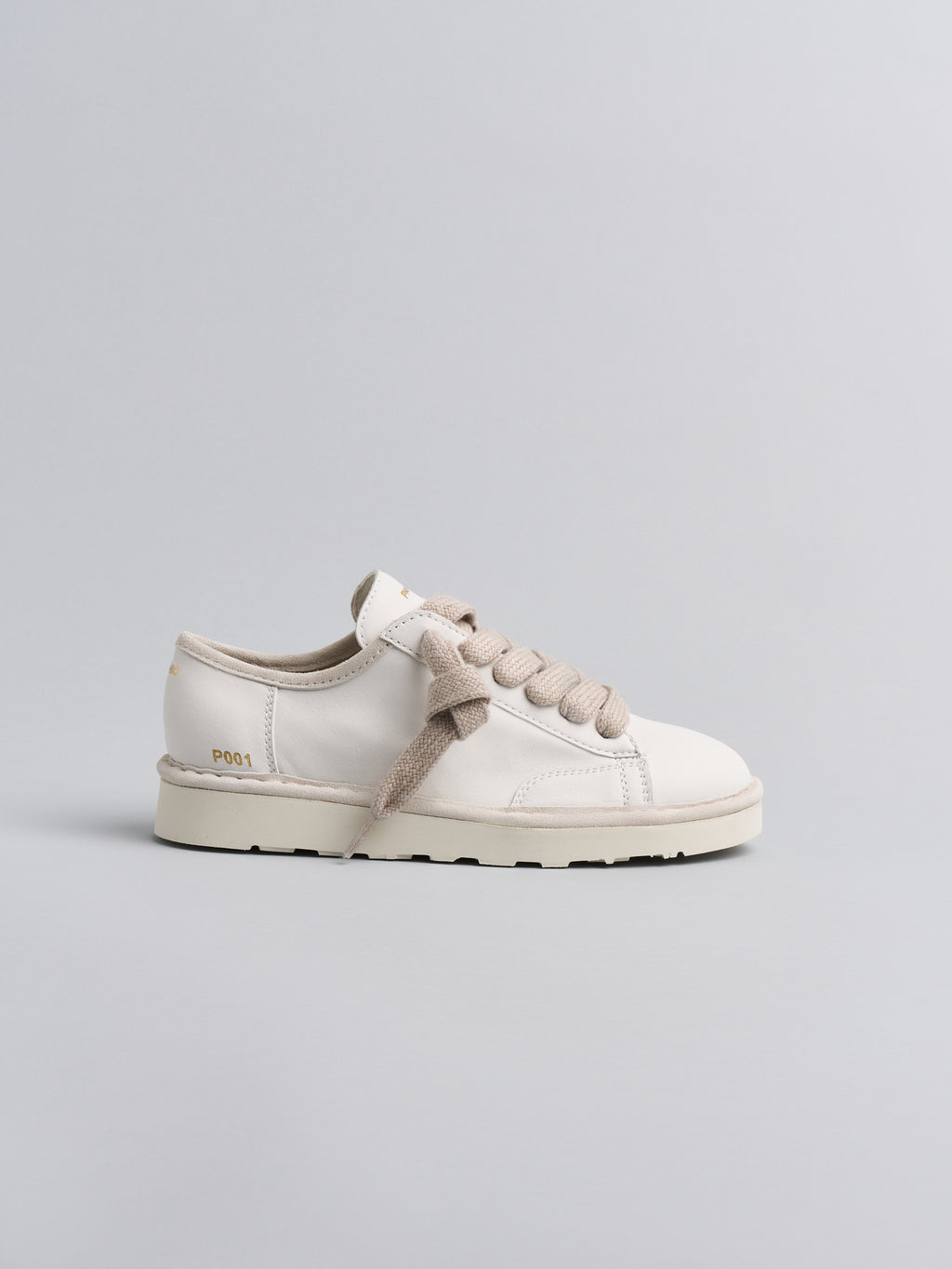 Panchic P001 - Sneaker Lace-Up Leather White