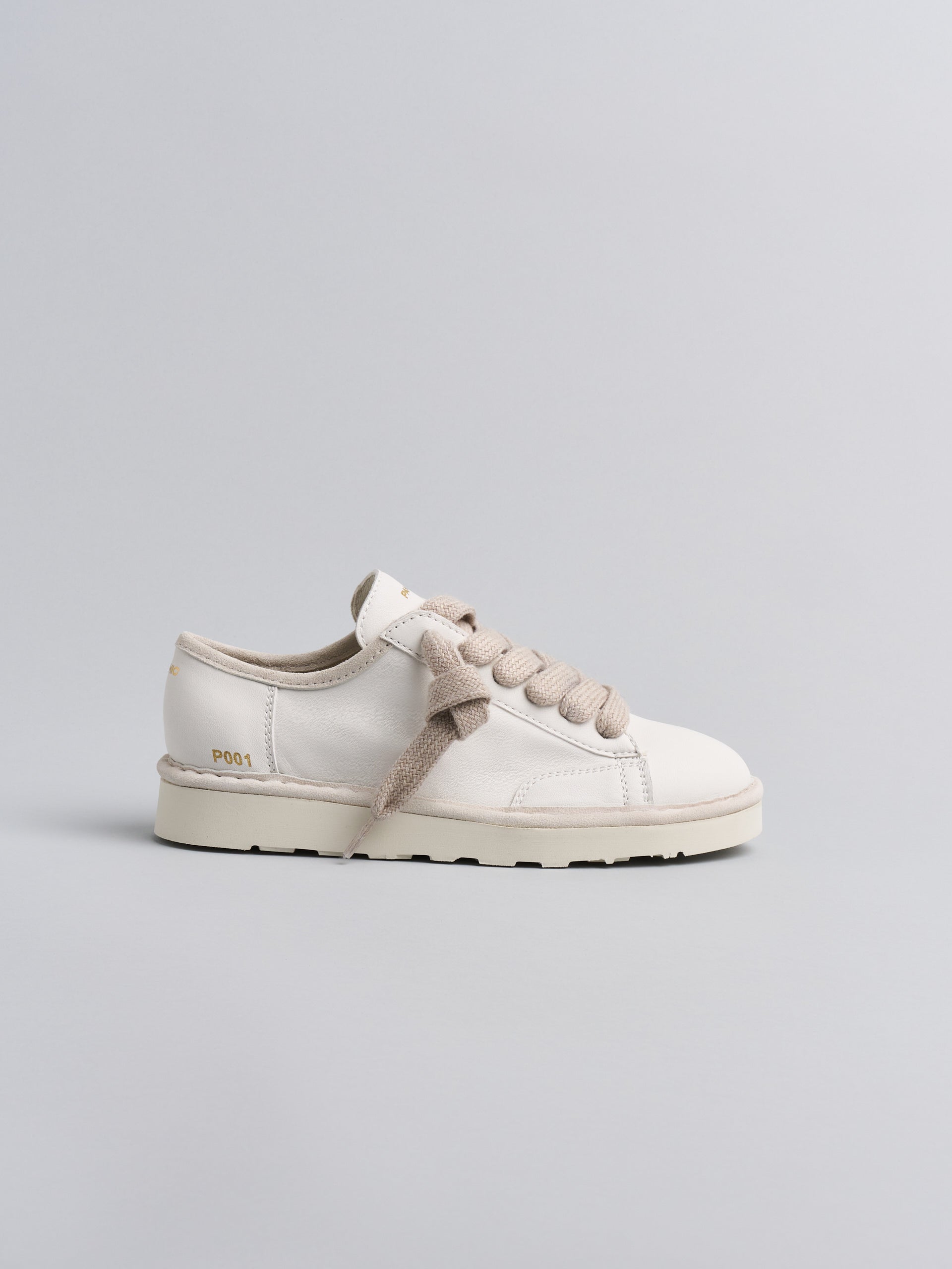Panchic P001 - Sneaker Lace-Up Leather White