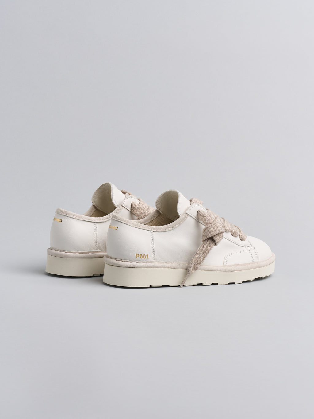 Panchic P001 - Sneaker Lace-Up Leather White