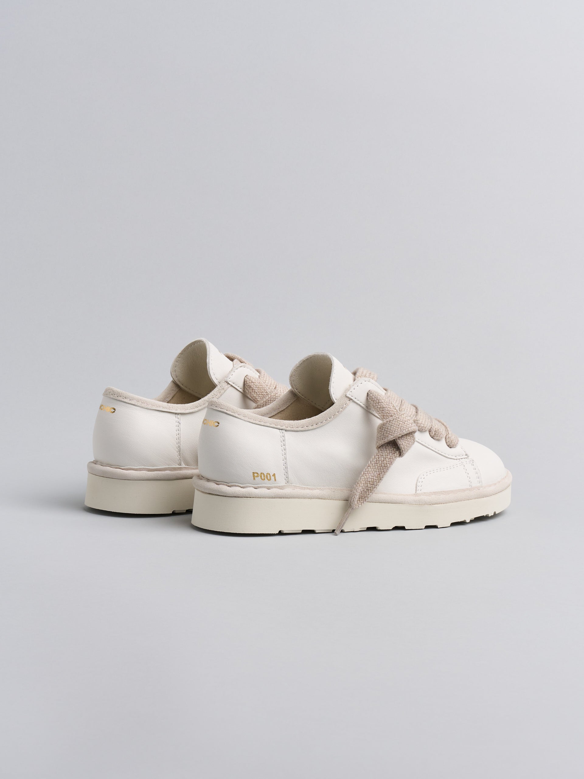 Panchic P001 - Sneaker Lace-Up Leather White