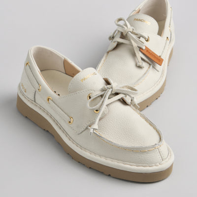 Panchic P019 - Lace up Nubuk Ivory