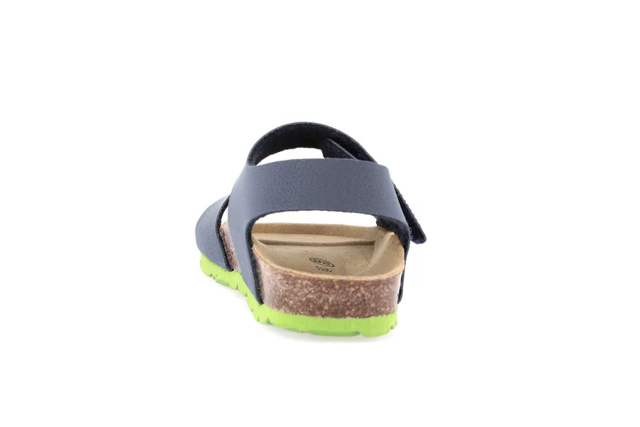 Grunland Junior - sandalo bambino Blu-Lime
