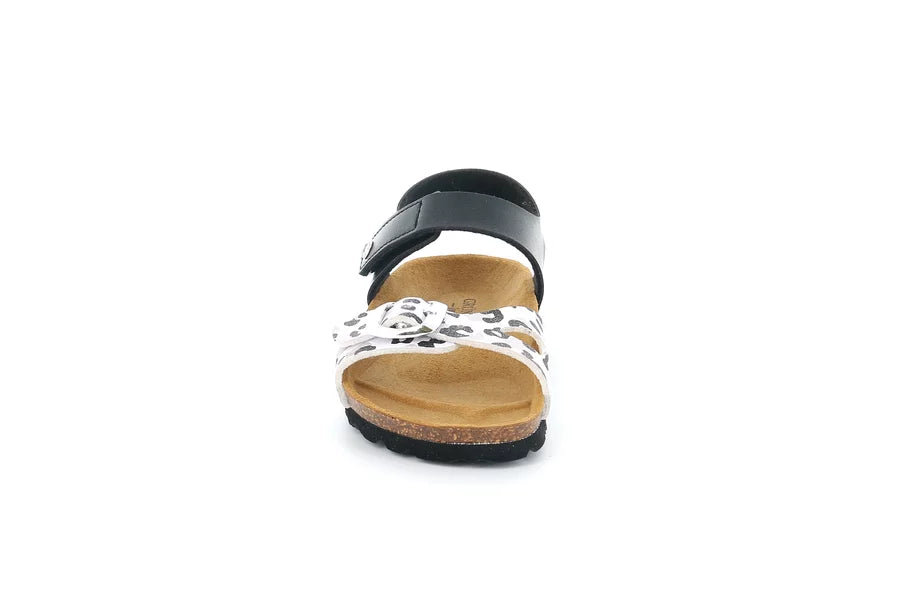 Grunland Junior Sandale für Mädchen Schwarz - Multi