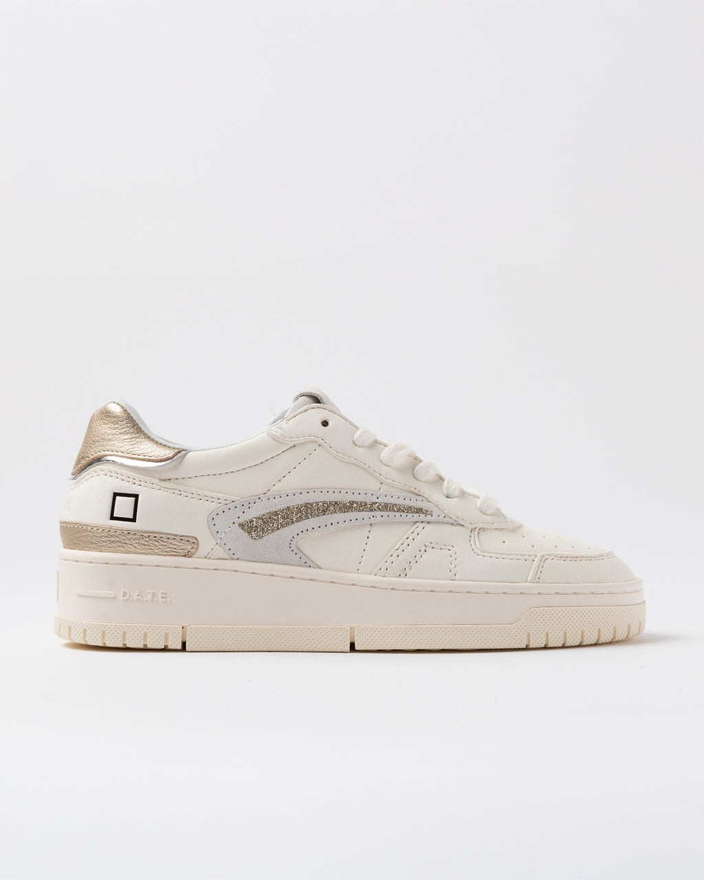 D.A.T.E. Sneaker Torneo Pure Shiny Ivory