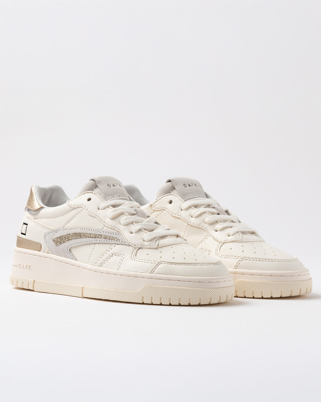 D.A.T.E. Sneaker Torneo Pure Shiny Ivory