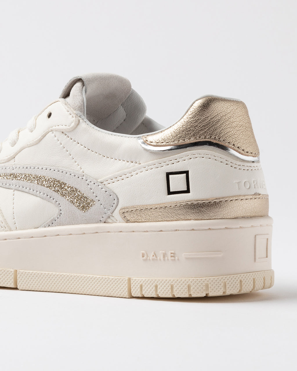 D.A.T.E. Sneaker Torneo Pure Shiny Ivory