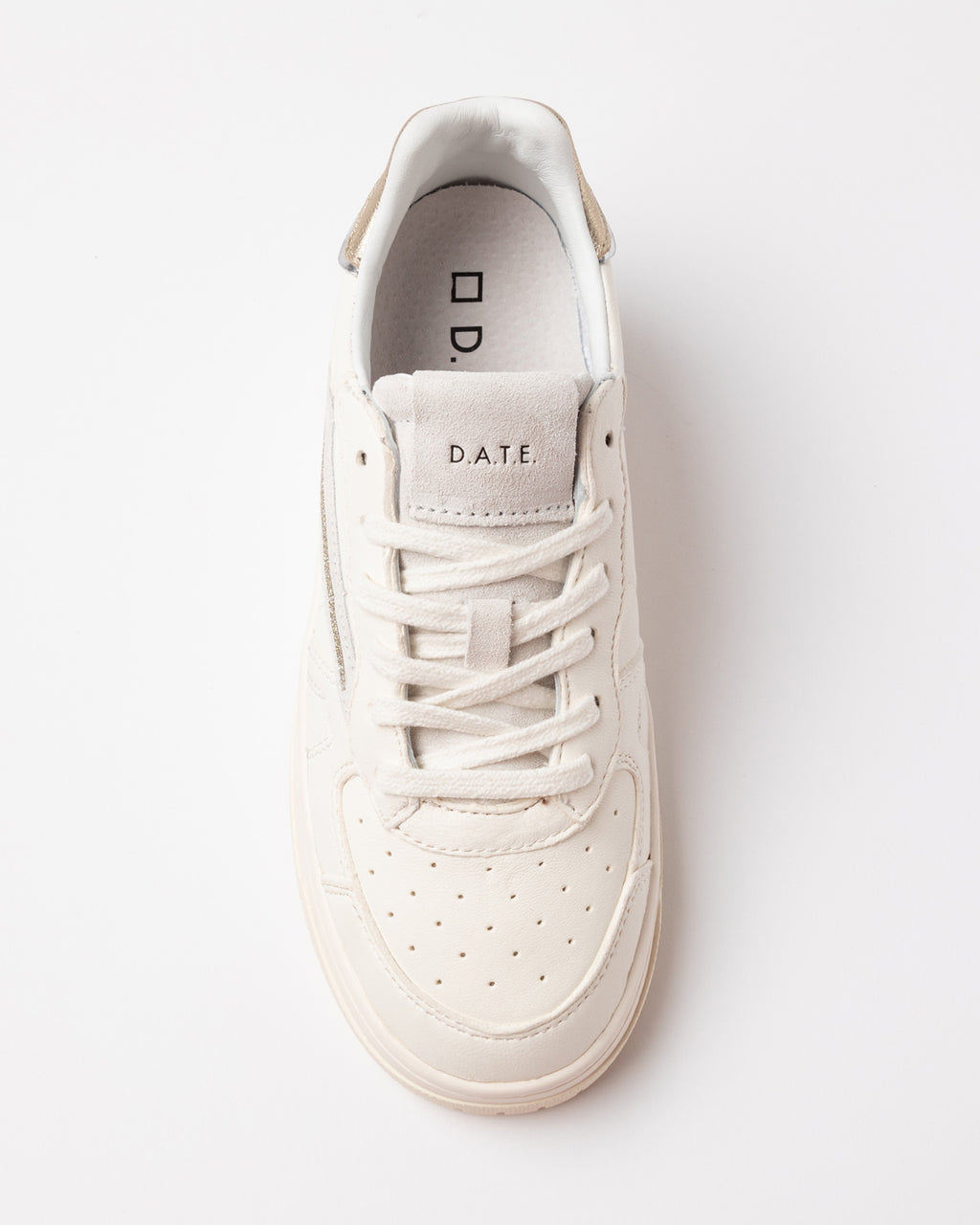 D.A.T.E. Sneaker Torneo Pure Shiny Ivory