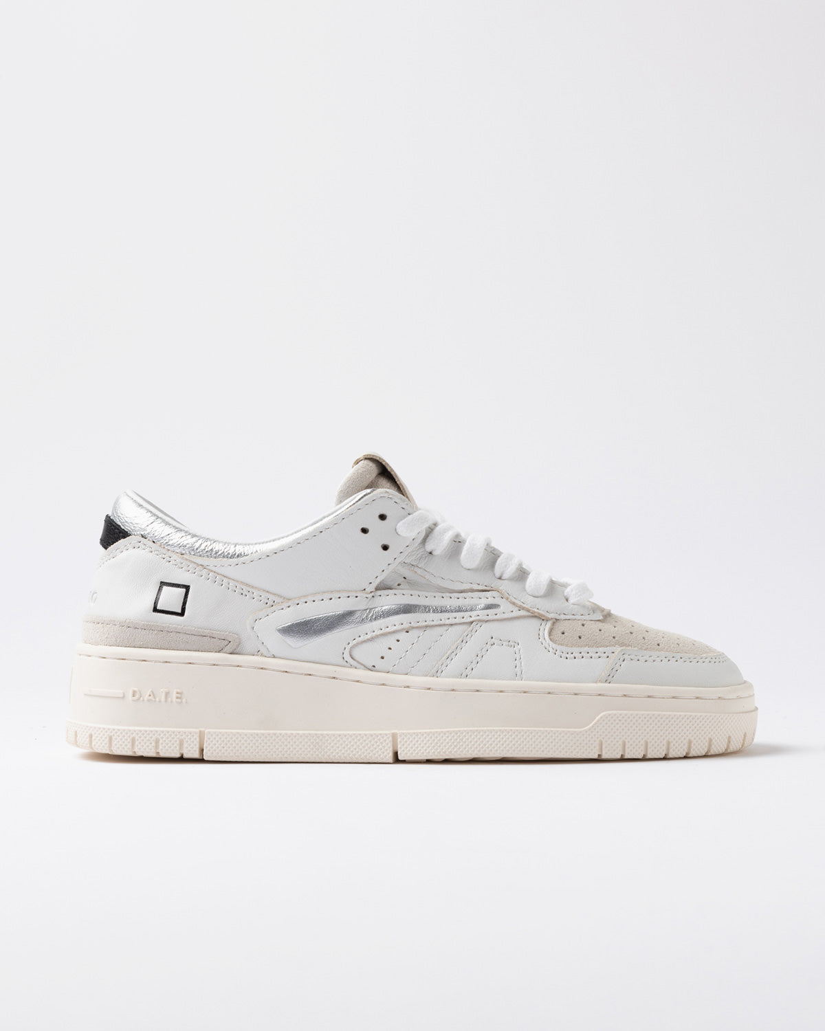 D.A.T.E. Sneaker Torneo Shiny White-Silver