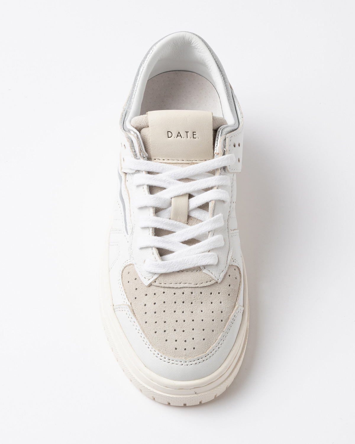 D.A.T.E. Sneaker Torneo Shiny White-Silver