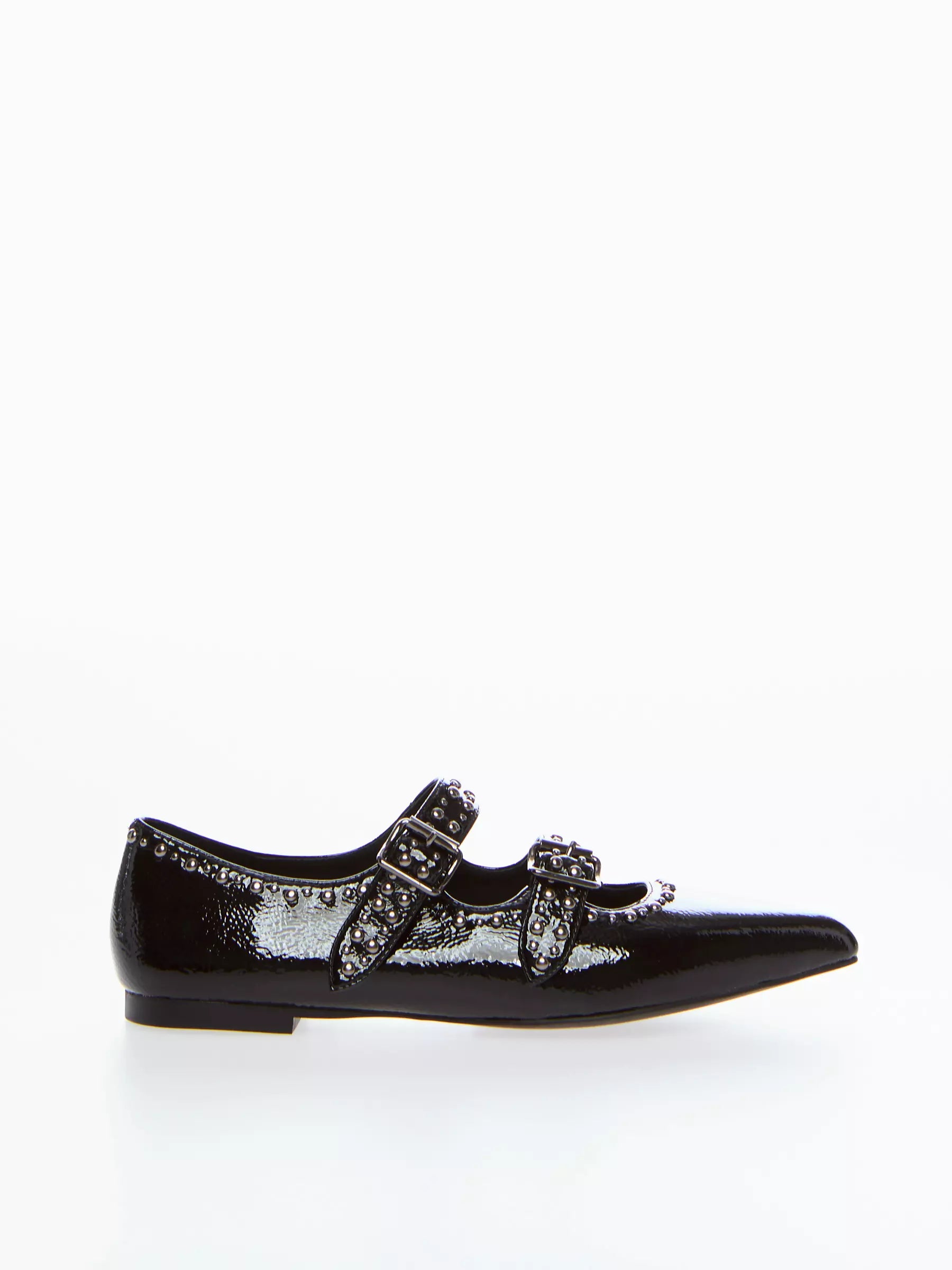 Ovyé - Scarpa bassa fibbie Naplack col. nero