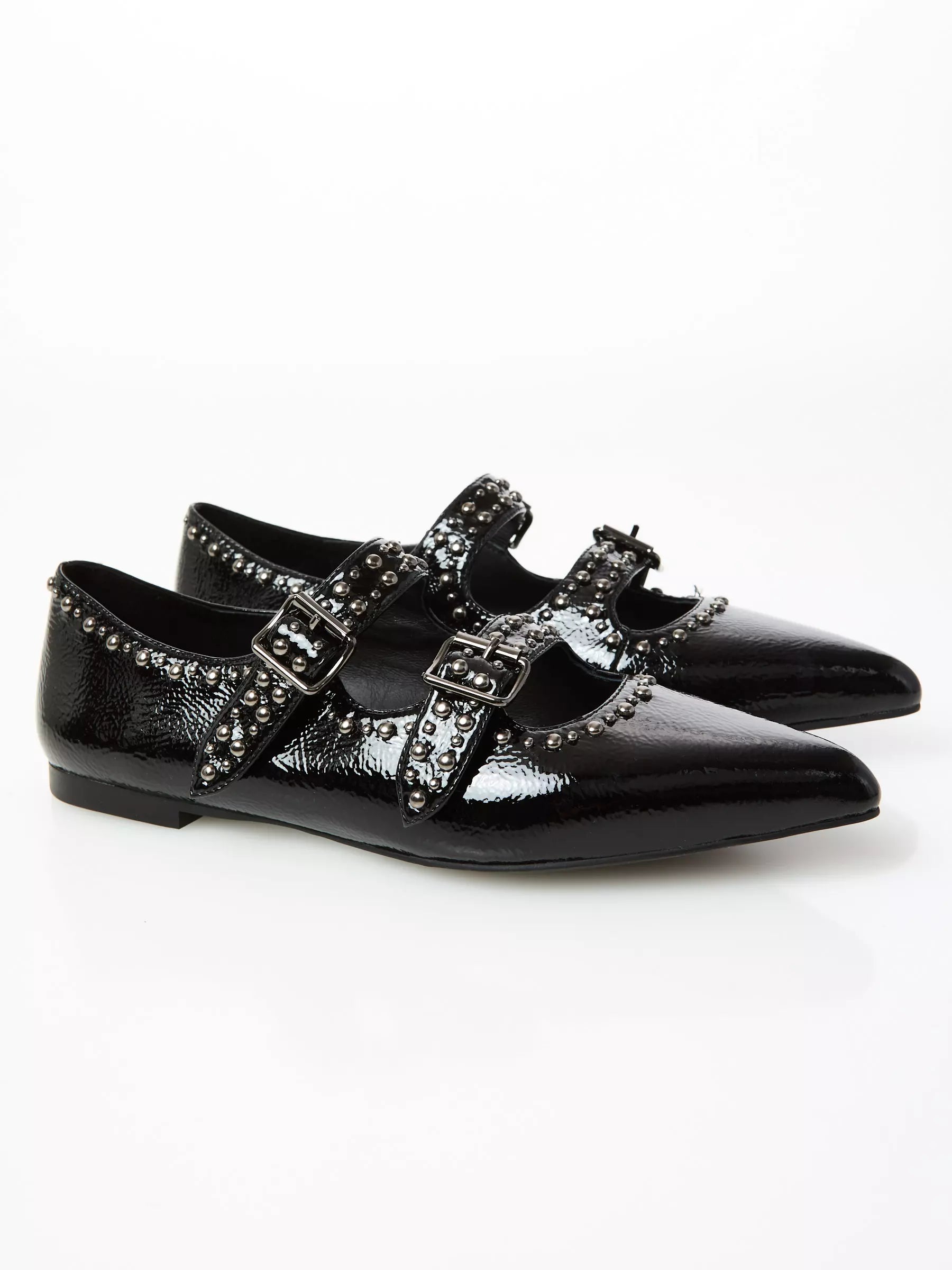 Ovyé - Scarpa bassa fibbie Naplack col. nero
