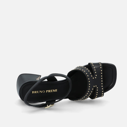 Bruno Premi - sandalo Nappa col. Nero borchiato Flo Suny BL2605X