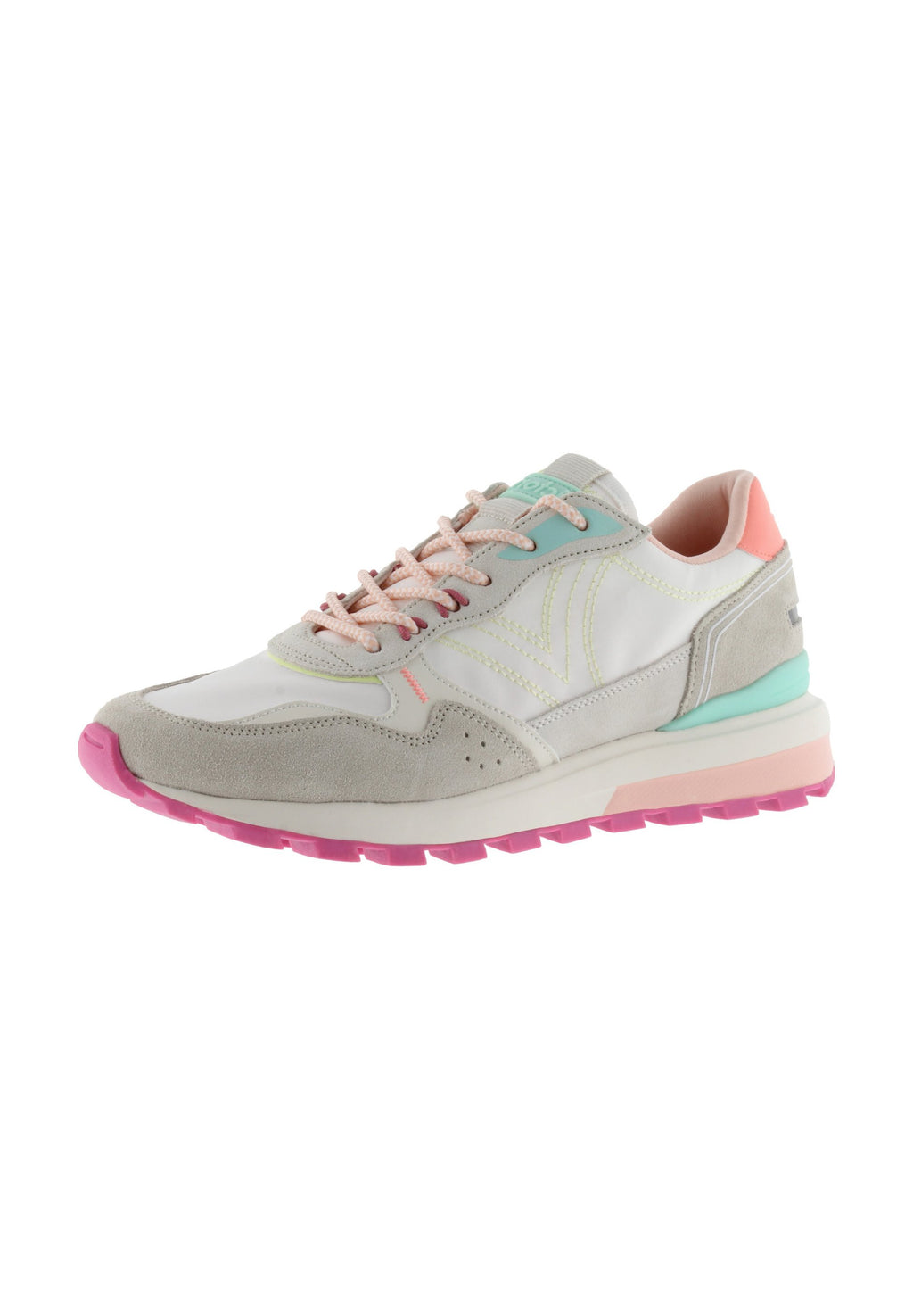 Victoria - sneaker in pelle e tessuto Multicolor 1156114