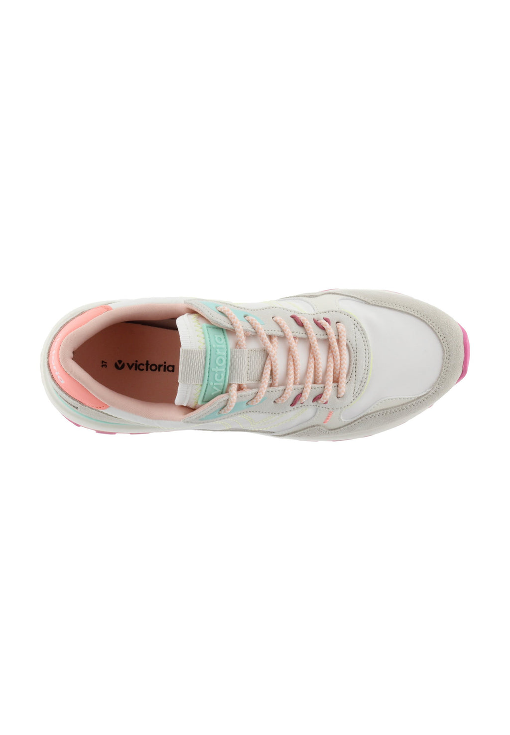 Victoria - sneaker in pelle e tessuto Multicolor 1156114