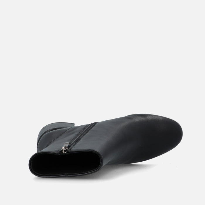 Bruno Premi - tronchetto in pelle con tacco - Col. Nero