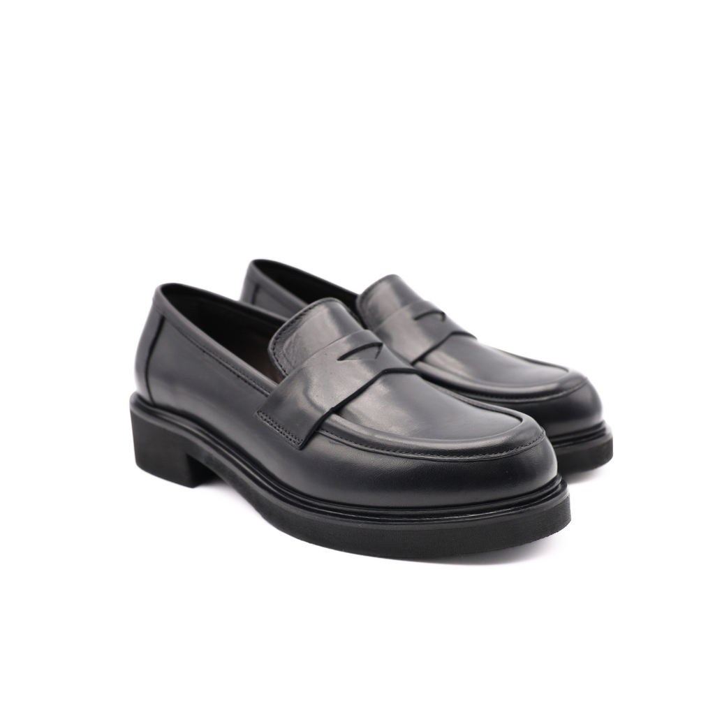 Franco Fedele D764 Black Buffalo Moccasin