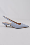 Divine Follie - slingback tacco basso col. Cielo
