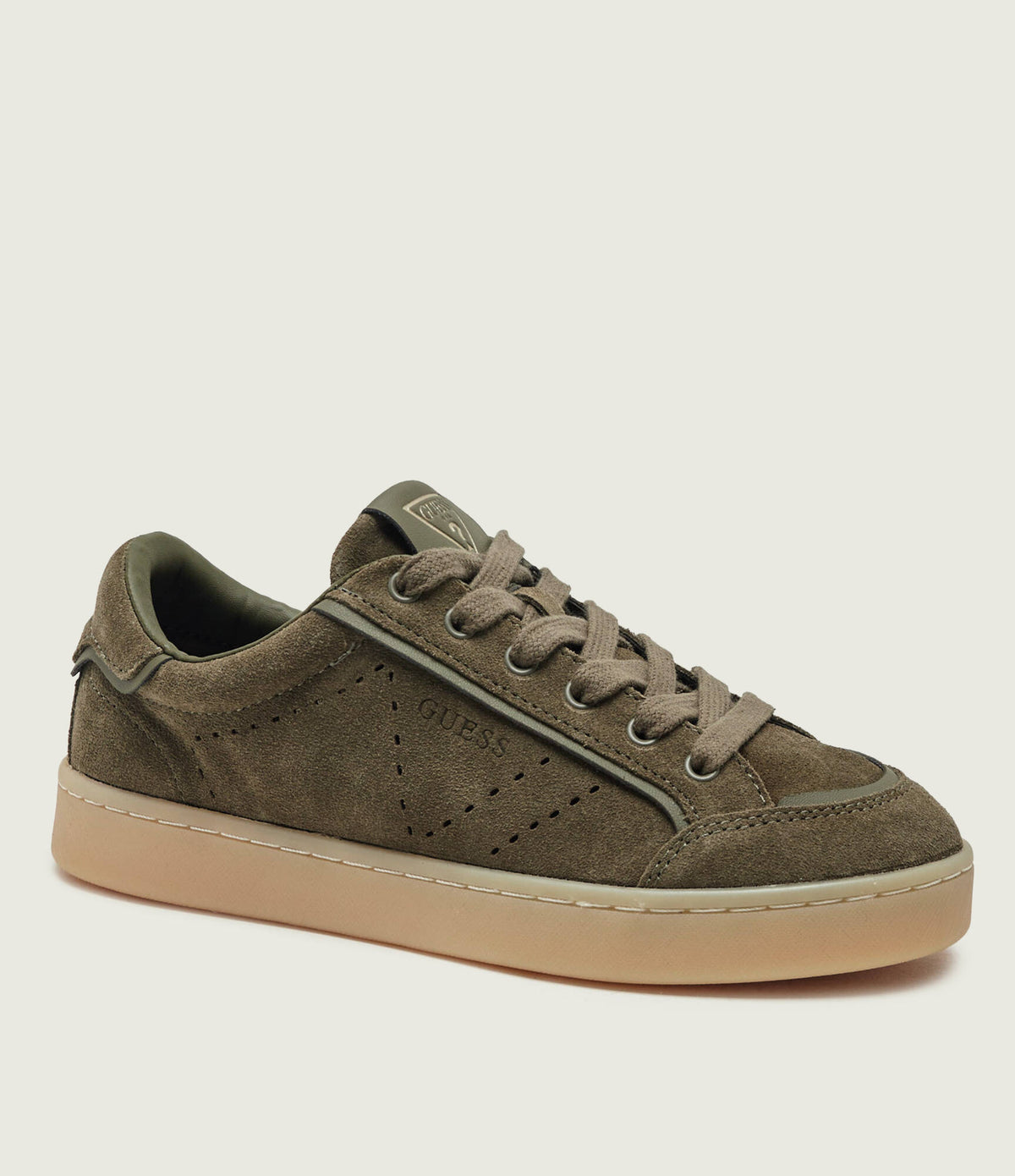 Guess - Sneaker Jhell2 in camoscio col. Verde
