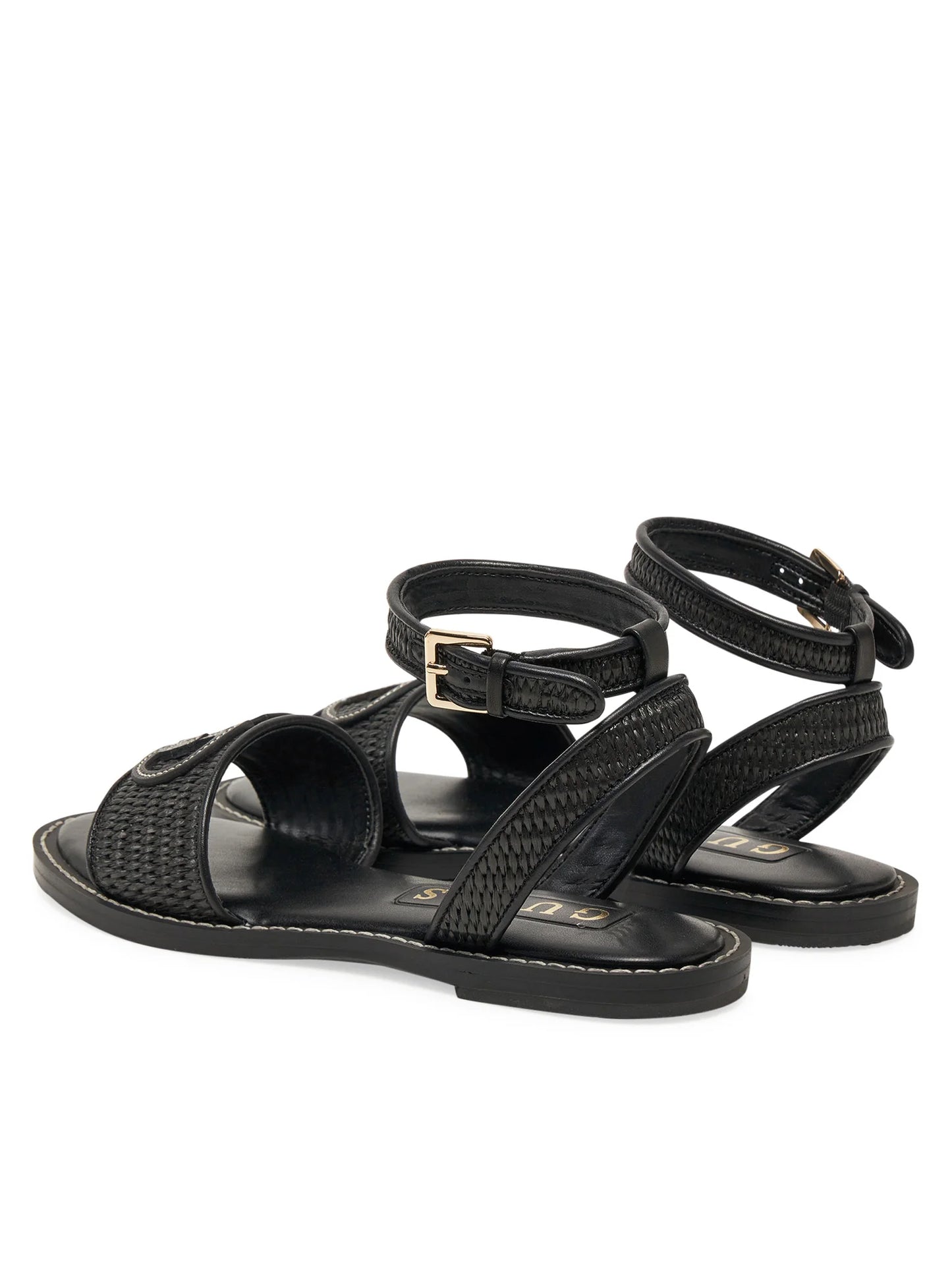 Guess - Sandalo Flat nero FLJSIYFAB03