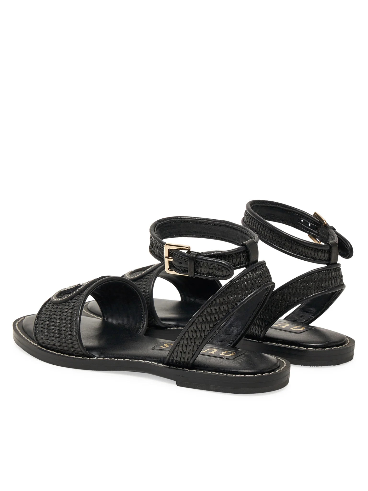 Guess - Sandalo Flat nero FLJSIYFAB03
