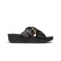 FitFlop JE8 - 090 Lulu Cross Slide - Inlay B. all black
