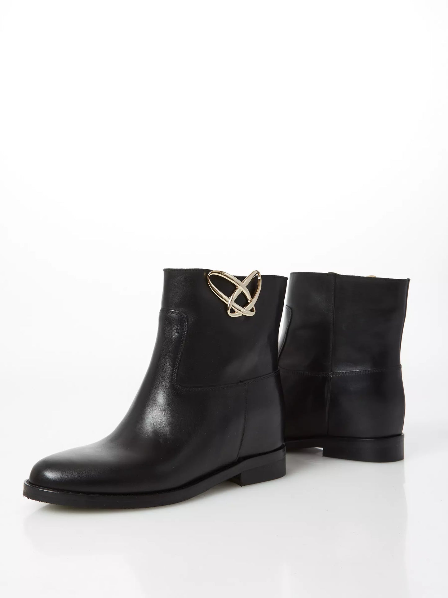 WHITNEY Lederstiefelette mit Innenkeil