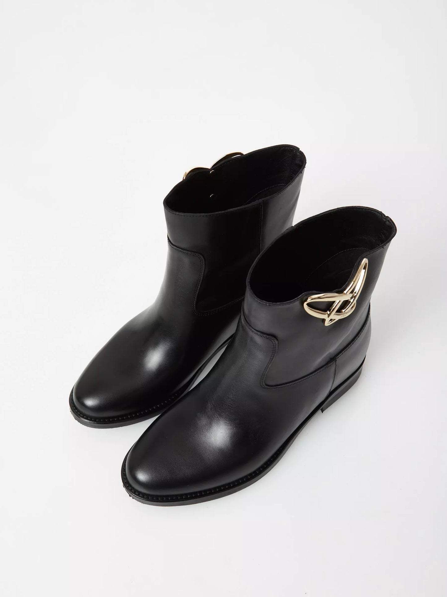 WHITNEY Lederstiefelette mit Innenkeil